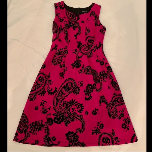 💗🖤 Gorgeous Fuchsia and Black Dress,NWOT,Size 6 - Picture 1 of 4